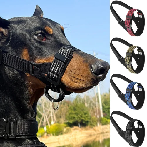 Reflective Tactical Muzzles for Medium Large Dogs