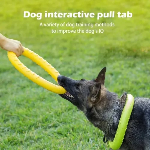 Dog Toys Pet Flying Disk Training Ring Puller